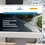Strona brukarstwo-gliwice.pl – realizacja na laptopie