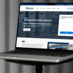 Strona impulscnc.pl – realizacja na laptopie